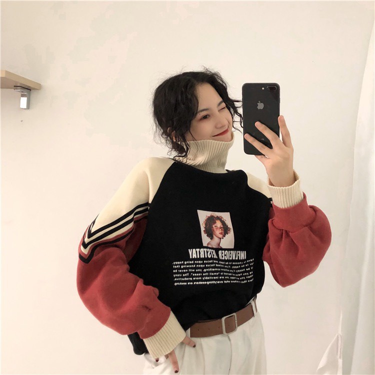 Áo Sweater nỉ phong cách Hong Kong cổ điển Hot trend 2021 | BigBuy360 - bigbuy360.vn