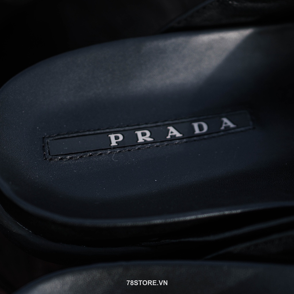 (Authentic 100%) Dép Kẹp Da Cao Cấp Prada Chính Hãng