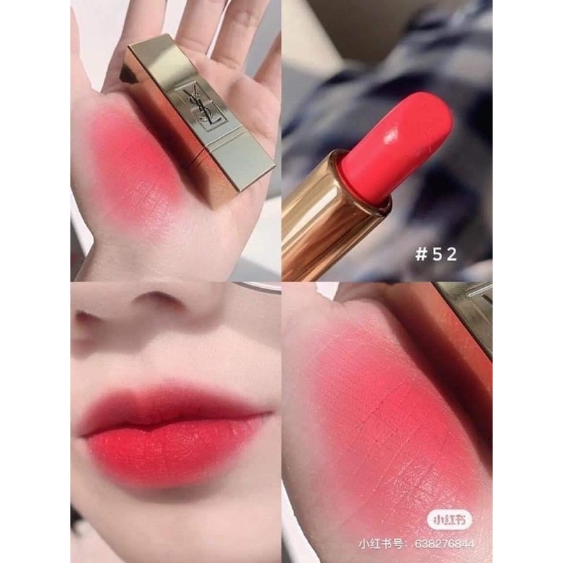 SON YSL 52 LE ROUGE COLLECTOR 52 MÀU CAM SAN HÔ