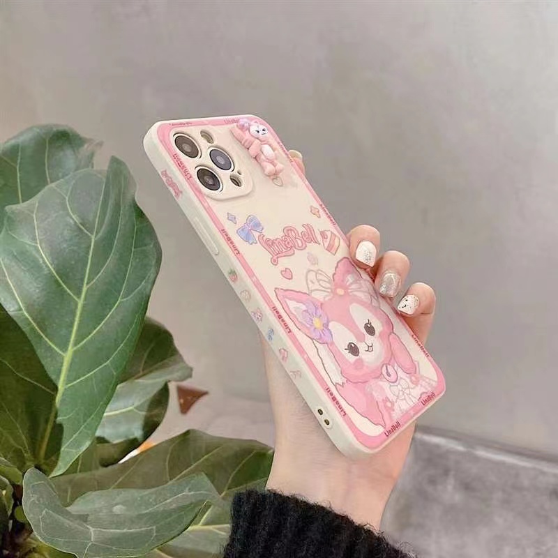 Ốp Điện Thoại Mềm Hình Lingna Belle Star Delu 3D Sang Trọng Cho iPhone 14 13 12 11 Pro Max X Xs Xr 7 8 Plus