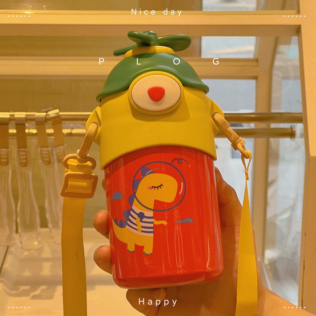 BÌNH UỐNG NƯỚC GIỮ NHIỆT NÓNG LẠNH INOX 304 DUNG TÍCH 500ML CHO BÉ