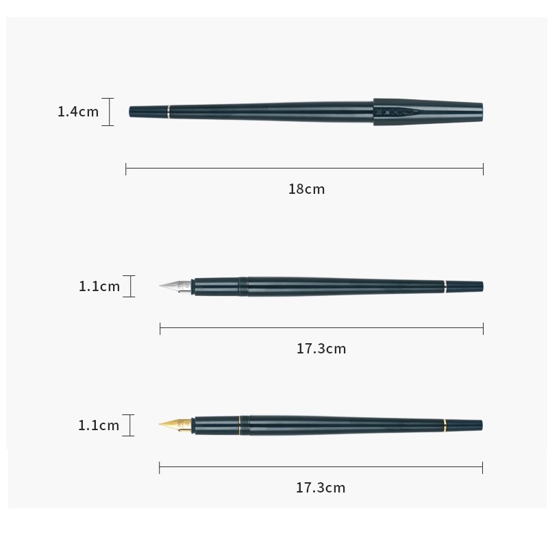 Bút Mực PenLab Jinhao 1001 C7119 Ngòi Mảnh Màu Vàng / Bạc Phong Cách Retro
