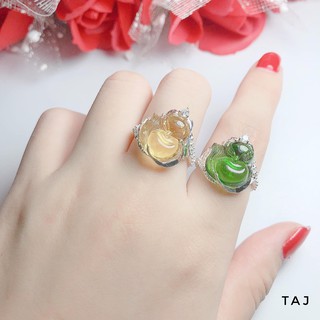 nhẫn hồ ly bạc ta nhiều màu tk5