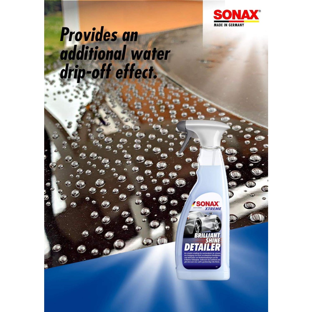 Sonax Xtreme Brilliant Shine 287400 - Dung dịch xịt bóng xe nhanh và bóng rực rỡ 750ml