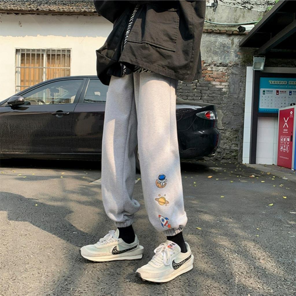 Quần Vũ Trụ ống túm jogger nỉ Unisex bigsize nam nữ mặc nhà đi học chơi du lịch
