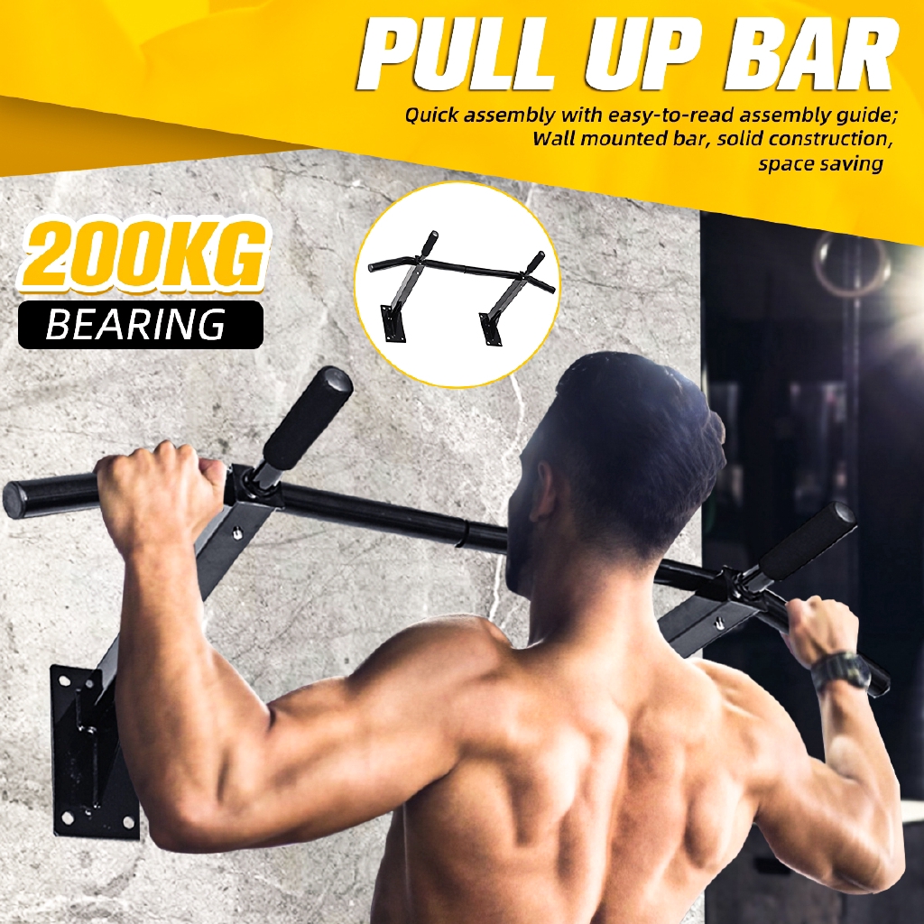 Indoor Sports Equipment Gymnastics Goplus Horizontal Bar Wall Mounted Pull Up Chin Up Bar Multi-function Home Gym