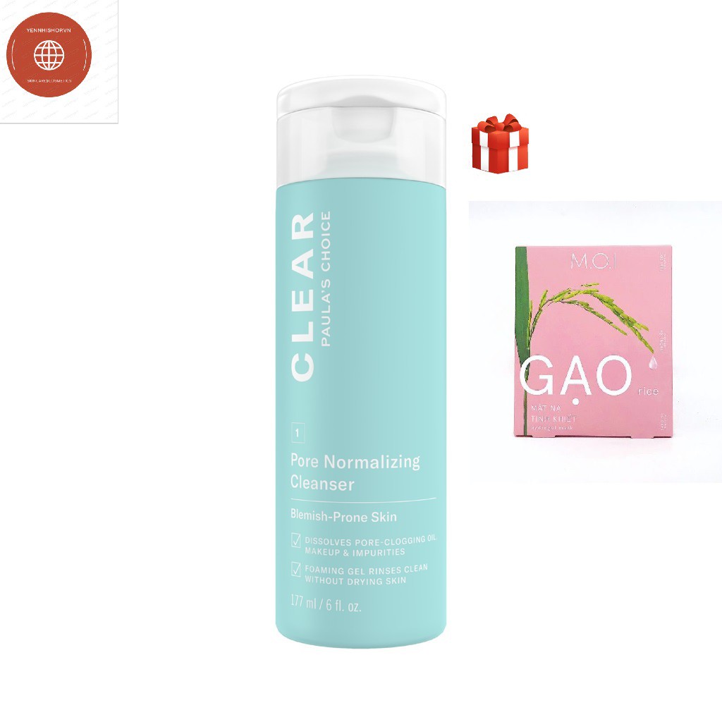[HÀNG CÔNG TY] Sữa rửa mặt ngăn ngừa mụn , se khít lỗ chân lông Paula's Choice Clear Pore Normalizing Cleanser 177ml | BigBuy360 - bigbuy360.vn
