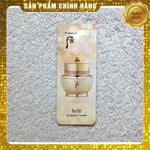 Set 10 gói sample kem chống lão hóa hồng nhuận Whoo Bichop Ja yoon cream 1ml