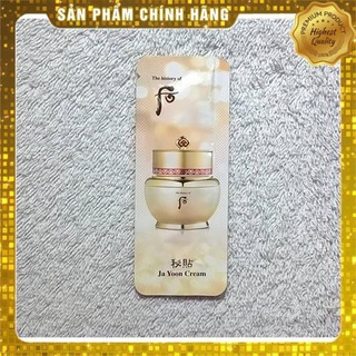 10 gói sample kem chống lão hóa hồng nhuận Whoo Bichop Ja yoon cream 1ml
