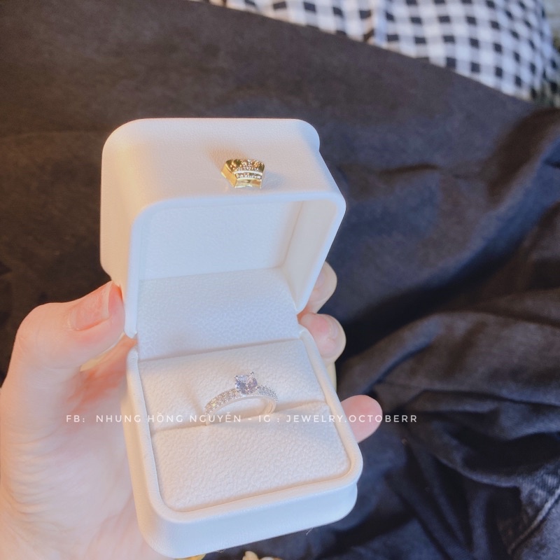 Nhẫn nữ MS438 - Bạc ta