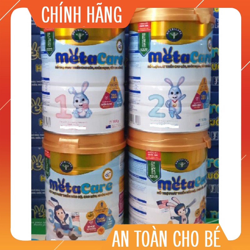  [CHÍNH HÃNG] Sữa Bột Metacare 1,2,3,4 _Hộp 900g MẪU MỚI date mới