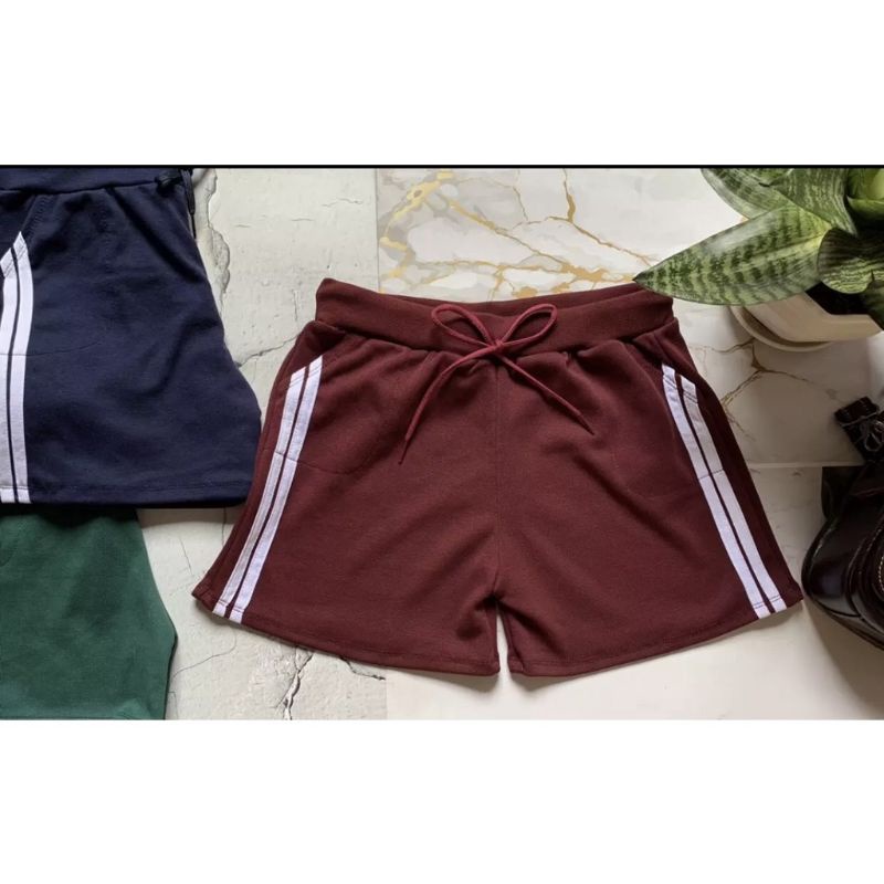 Quần đùi short nữ thun viền 2 bên hông thoải mái trẻ trung thời trang (Size từ 40-62kg)