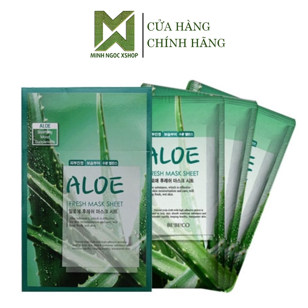 Mặt nạ dưỡng da tinh chất lô hội BEBECO Aloe Fresh Mask Sheet 23G
