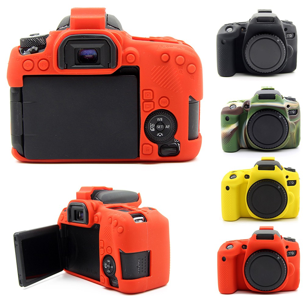 Ốp Lưng Silicone 4 Màu Cho Máy Ảnh Canon Eos 77d