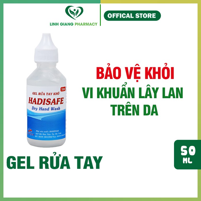Gel rửa tay khô Hadisafe ❤️FREESHIP❤️ sạch siêu nhanh [Hàng chính hãng]