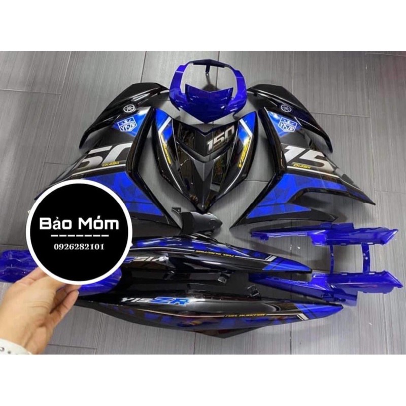 Dàn áo exciter 150 xanh đen các đời 2015-2021