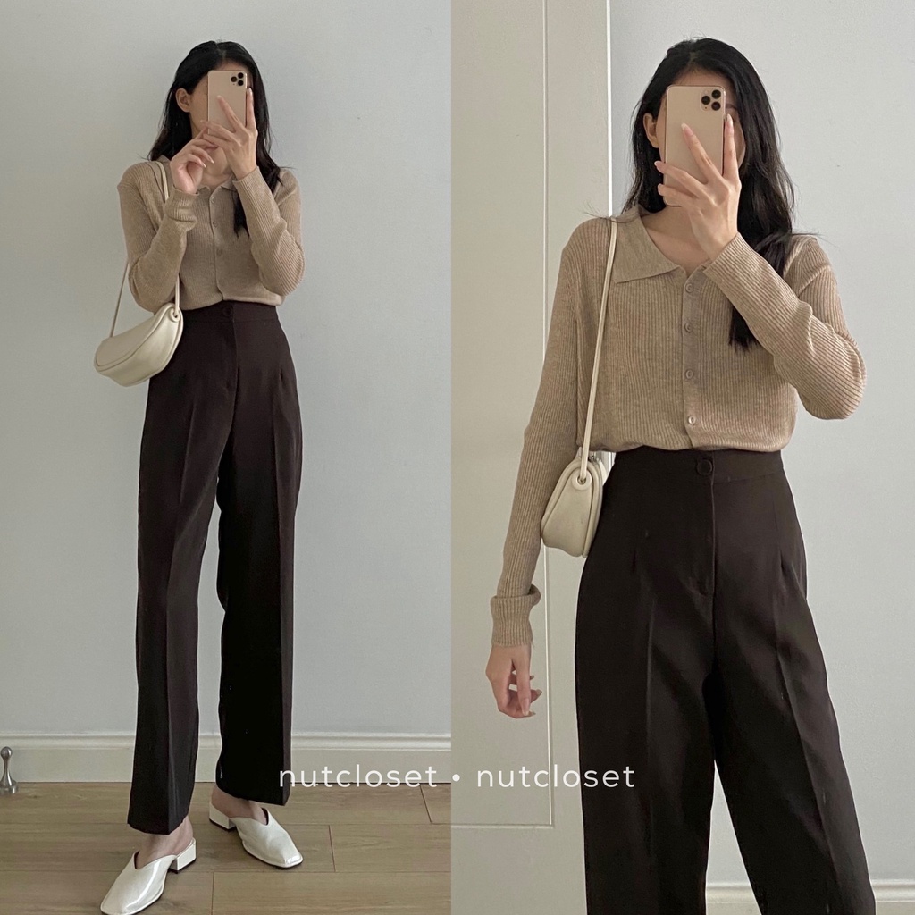 Áo cardigan cổ polo _ A0257 | BigBuy360 - bigbuy360.vn