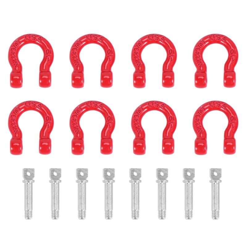 Bộ 8 Móc Kéo Dây Hãm Xung Trước Bằng Kim Loại Cho Xe Hơi Điều Khiển Từ Xa Traxxas TRX4 TRX-4 SCX10 1 / 10