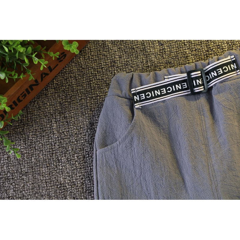 Set Áo Thun Ngắn Tay Cổ Tròn Sọc Vằn + Quần Ngắn Cho Bé Trai