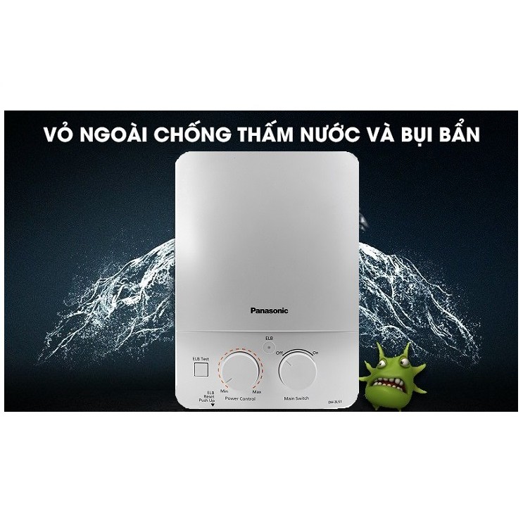 [Mã ELMALL1TR5 giảm 6% đơn 3TR] Máy nước nóng Panasonic DH-4NTP1VM (Có bơm)