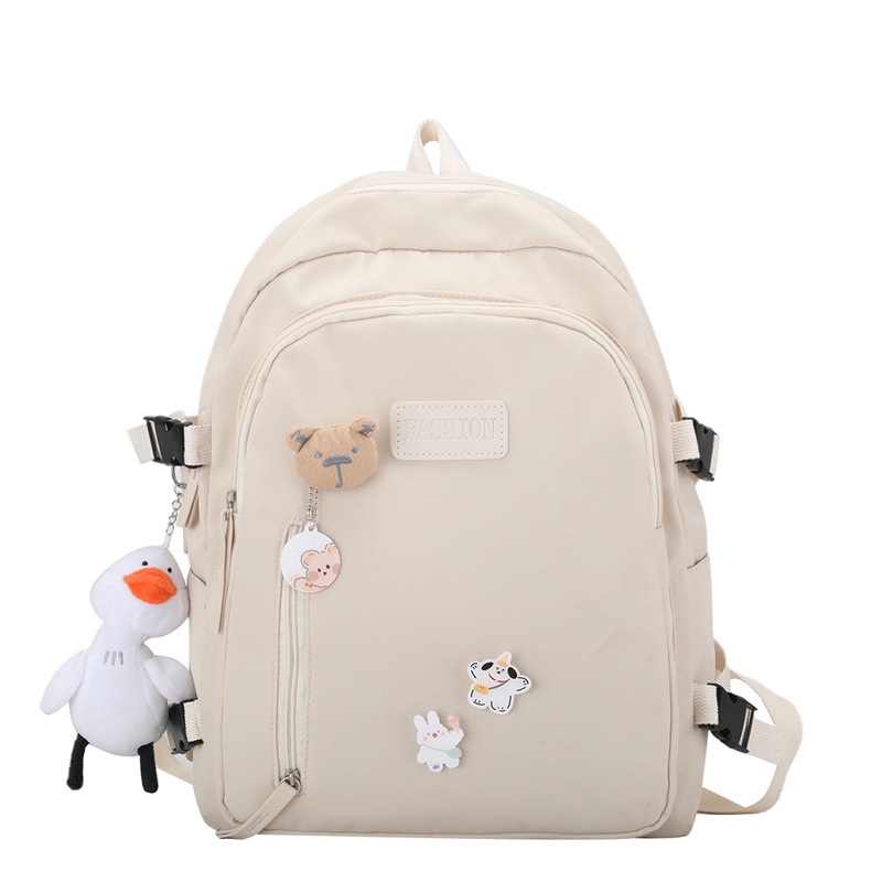 Balo nữ nam balo đi học nhiều ngăn, đẹp đi chơi đựng laptop phong cách ulzzang unisex LADONA BL8