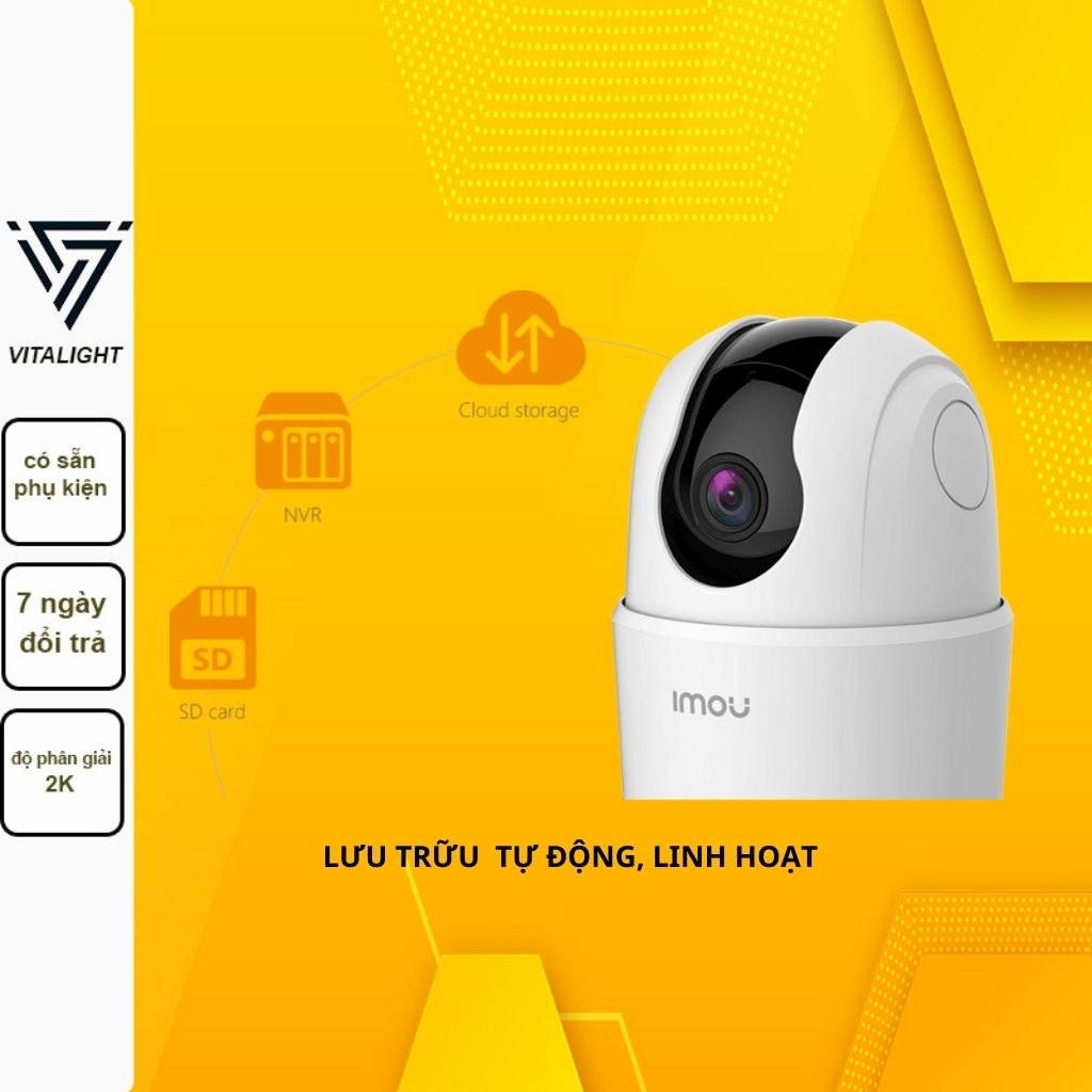 Camera IP WIFI IMOU RANGER  IPC-TA42P, điều khiển quay 360 độ, độ phân giải 2K, báo động về điện thoại và còi hú