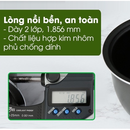 Nồi cơm điện tử mini Sharp chống dính KS-COM08V-SL 0.72 lít cho gia đình 2-3 người - HAPOS