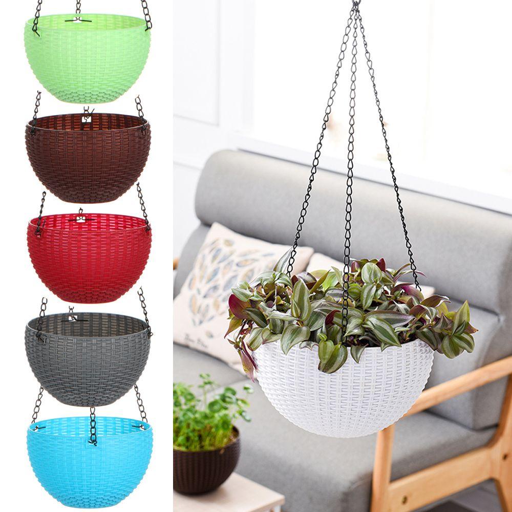 Giỏ Mây Đựng Chậu Hoa Treo Trang Trí Thời Trang
