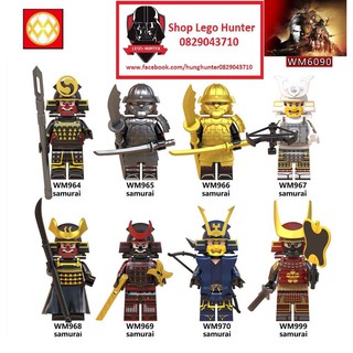 WM 6090 Minifigures mô hình lắp ráp nhân vật các Samurai - Shogun võ sĩ đạo Nhật Bản