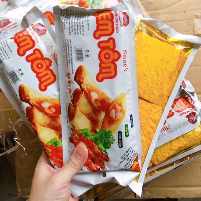 Snack nem tôm Ba Anh Em Food gói 22gr ăn vặt LODAZ siêu ngon tại Hà Nội