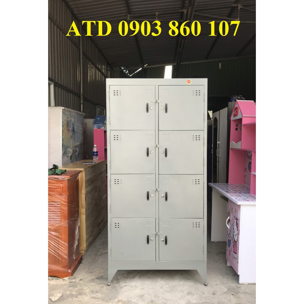 Tủ hồ sơ sắt cá nhân- tủ locker đựng đồ cá nhân cho nhân viên có khóa riêng - tủ sắt dày giá rẻ hcm
