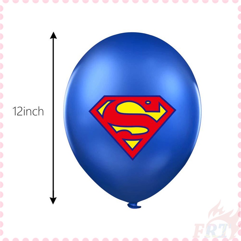 Bong bóng latex in hình siêu anh hùng Marvel &amp; DC trang trí tiệc kích thước 12inch
