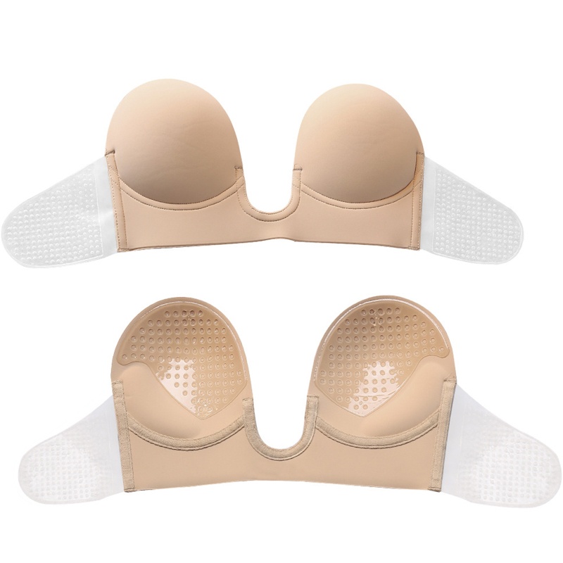 Youyo Áo Lót Nâng Ngực Silicone Không Dây Hình Chữ U Sâu Vô Hình Cho Nữ