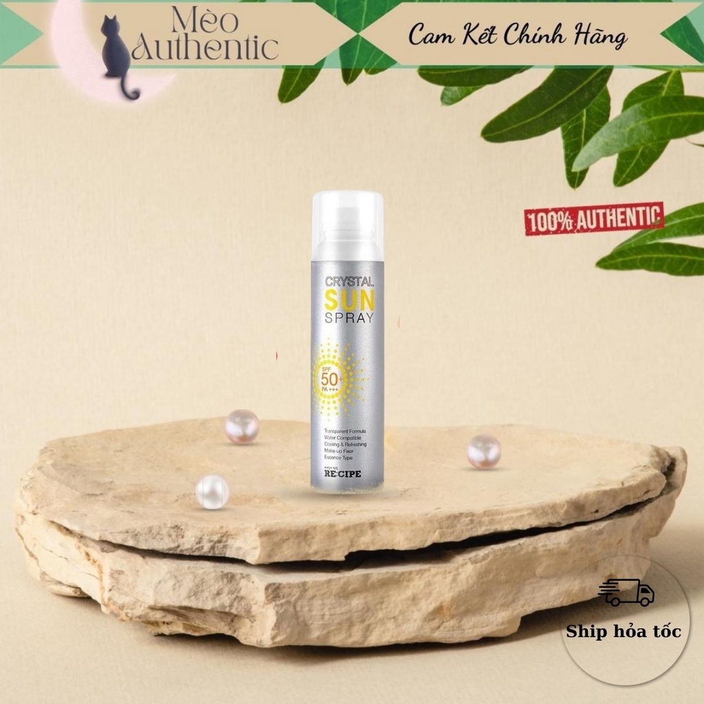 Xịt chống nắng Crystal Sun Spray SPF 50+ PA+++ chính hãng