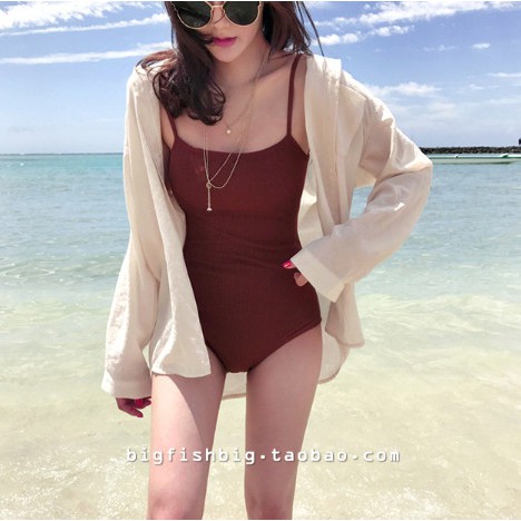 [Mã WAMT1505 giảm 10K đơn 0K] (Đủ size- Video) Bikini liền thân QC cao cấp đỏ đô hở lưng cực đẹp | BigBuy360 - bigbuy360.vn