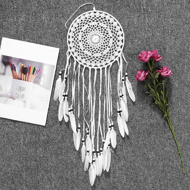 Vòng Bắt Giấc Mơ Treo Trang Trí Phong Cách Vintage