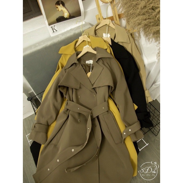 Áo khoác mangto kaki khuy bấm dáng dài (hàng mác ysm) | BigBuy360 - bigbuy360.vn