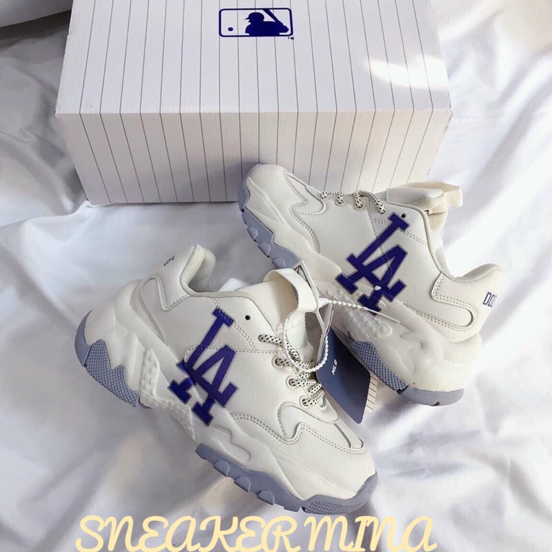 Giày mlb la 11 cao cấp 💋 giày thể thao nam nữ sneaker bản in đế 2 lớp full box