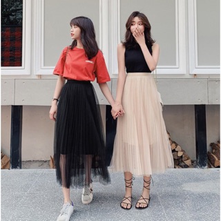 CHÂN VÁY LƯỚI TUTU DẬP LI