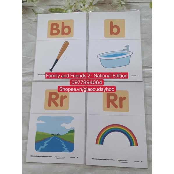 Phonics Cards- Thẻ Tiếng Anh Phonics Family and Friends 2( Natinonal Edition)