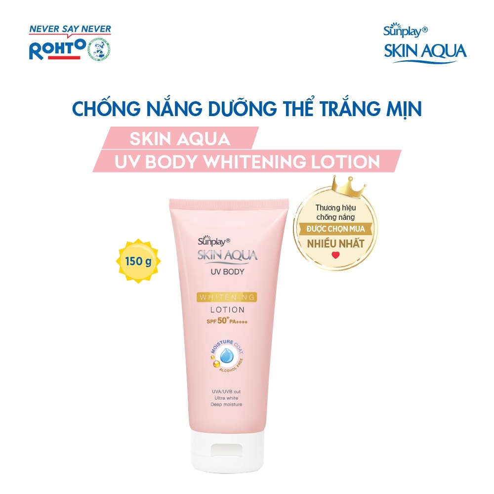 Kem chống nắng dạng lotion / xịt Sunplay Skin Aqua (UV Body / Spray) dưỡng thể toàn thân, trắng mịn, mát lạnh, kháng bụi