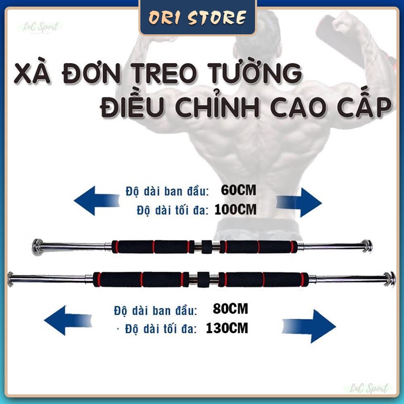 Xà Đơn Treo Tường, Gắn Cửa Nhiều Cỡ kích Thước Có Thể Tùy Chỉnh Phù Hợp Tập Gym Tại Nhà