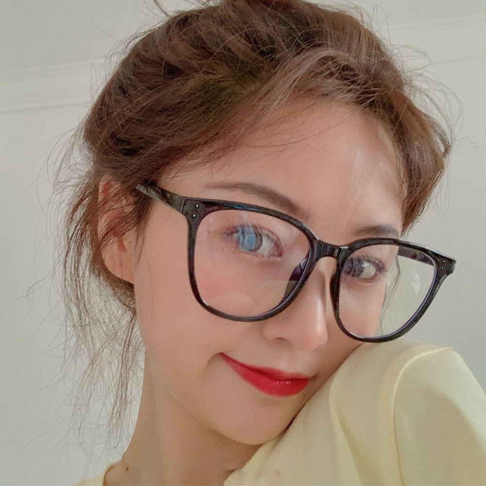 Kính Chống Ánh Sáng Xanh Gọng Tròn Họa Tiết Da Báo Phong Cách Hàn Quốc Dành Cho Nam