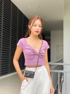 ☀️ Áo crop cổ V( Hình thật)