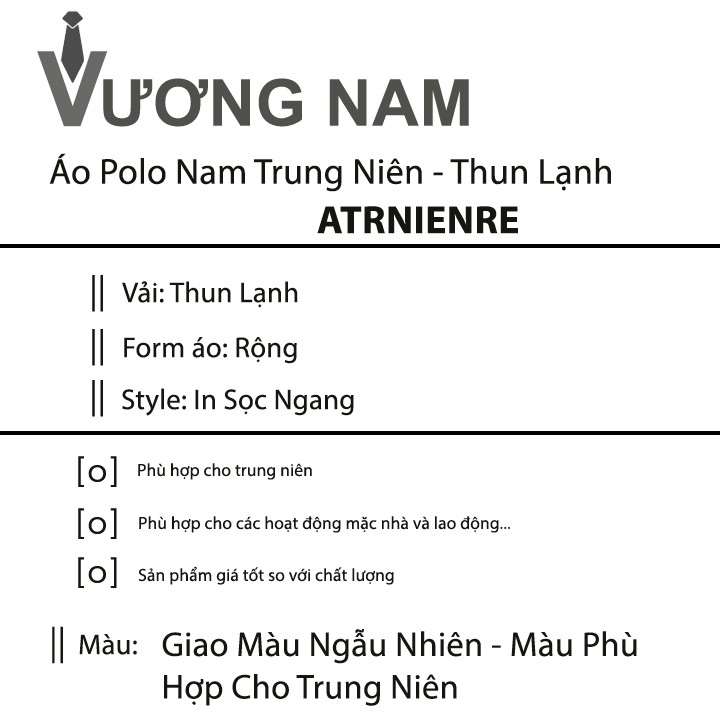 Áo thun nam trung niên tay ngắn polo form rộng có cổ sọc ngang VN19O | BigBuy360 - bigbuy360.vn