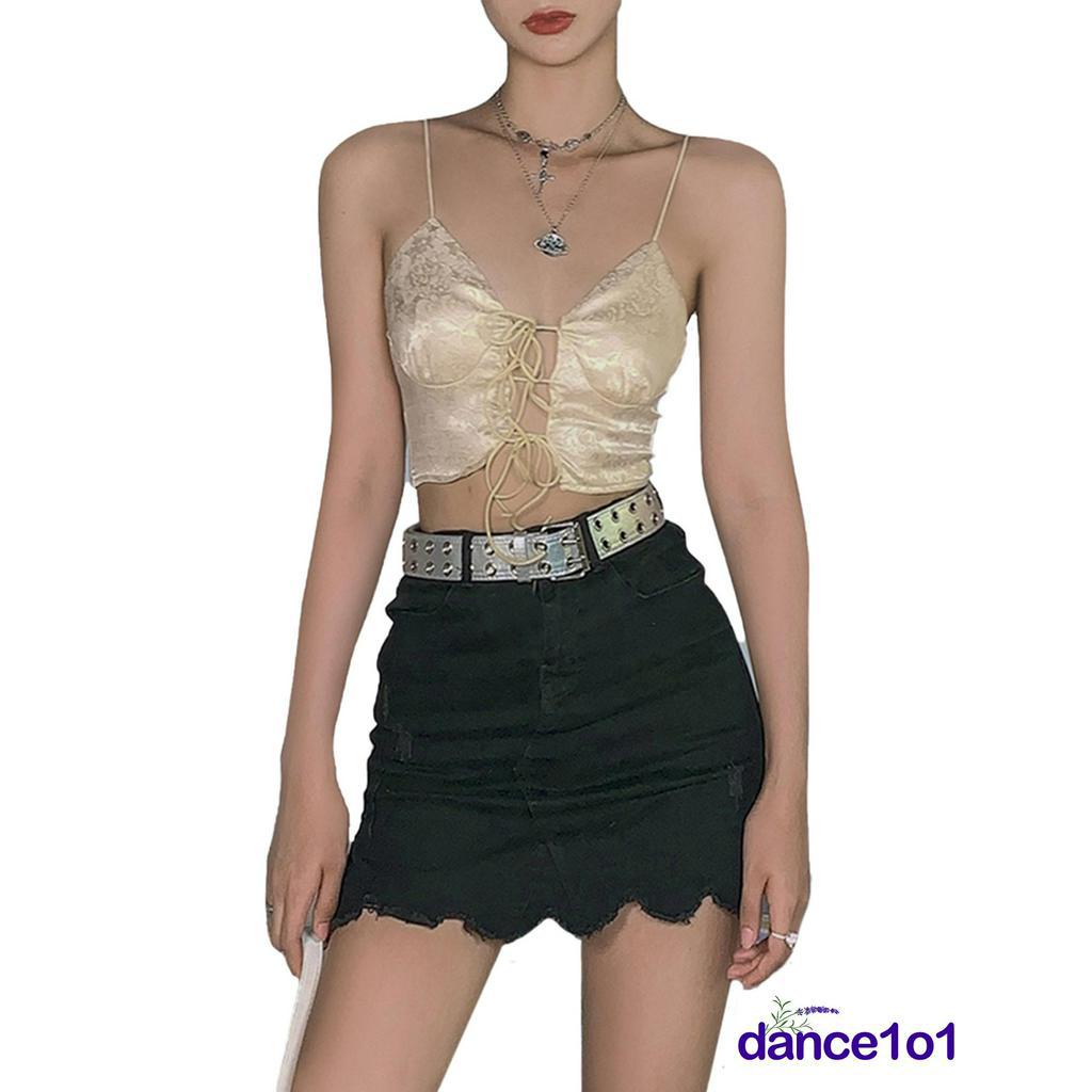 Áo Lửng Hai Dây In Họa Tiết Hoa Quyến Rũ Dành Cho Nữ