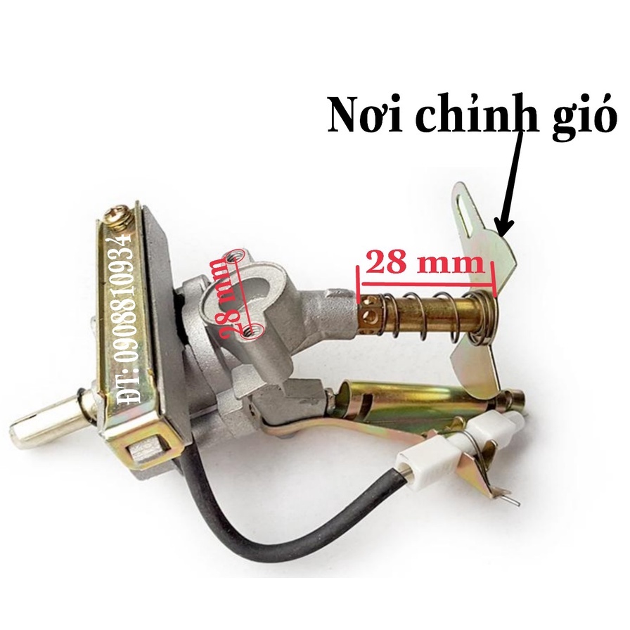 Cụm Van Đánh Lửa Bếp Gas (1 chiếc kèm ron cao su) linh kiện thay thế bếp gas dương phổ thông