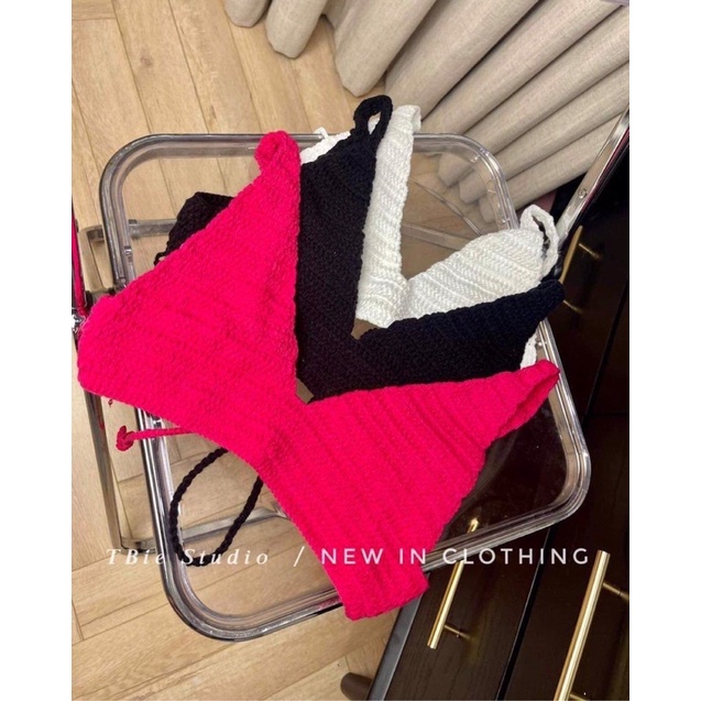 Áo bra len handmade ☘️FREESHIP☘️