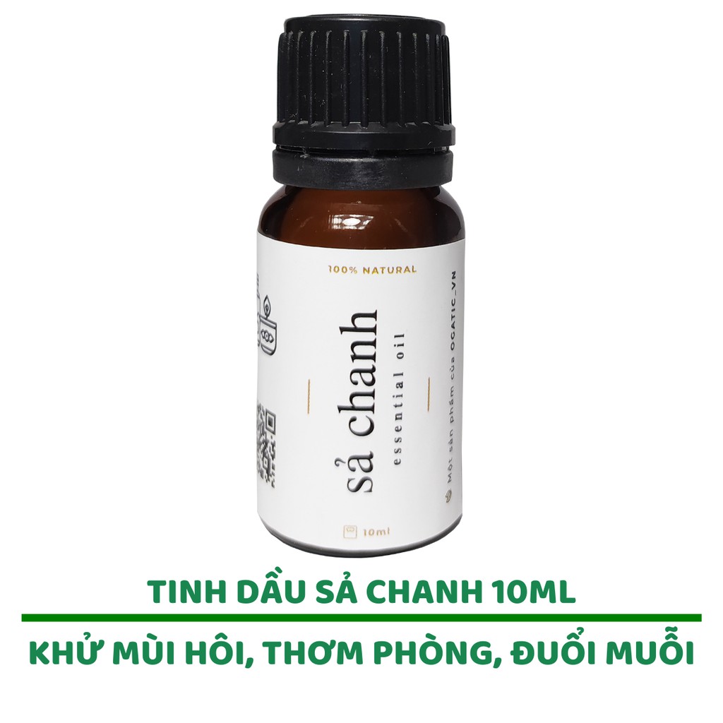 Tinh dầu Sả chanh Ogatic_vn | Lemongrass Essential Oil | Nhập khẩu Ấn Độ |