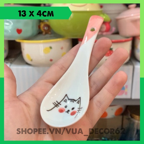 Bát Đĩa Decor ‍ Chén Dĩa Dễ Thương ‍ Đĩa Sứ Bát Tô Ăn Cơm Chén Sứ Đẹp Mèo Hồng MHT01
